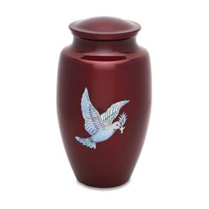 Mother of Pearl Dove Adult Urn
