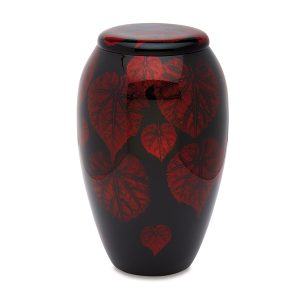 Autumn Falling Leaves Adult Urn