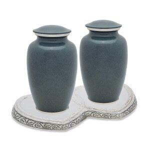 Grey Wolf Granite Companion Urn Set