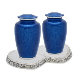 Blue Pearl Companion Urn Set