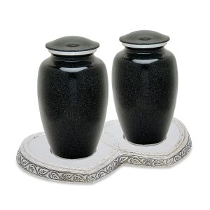 Black Granite Companion Urn Set