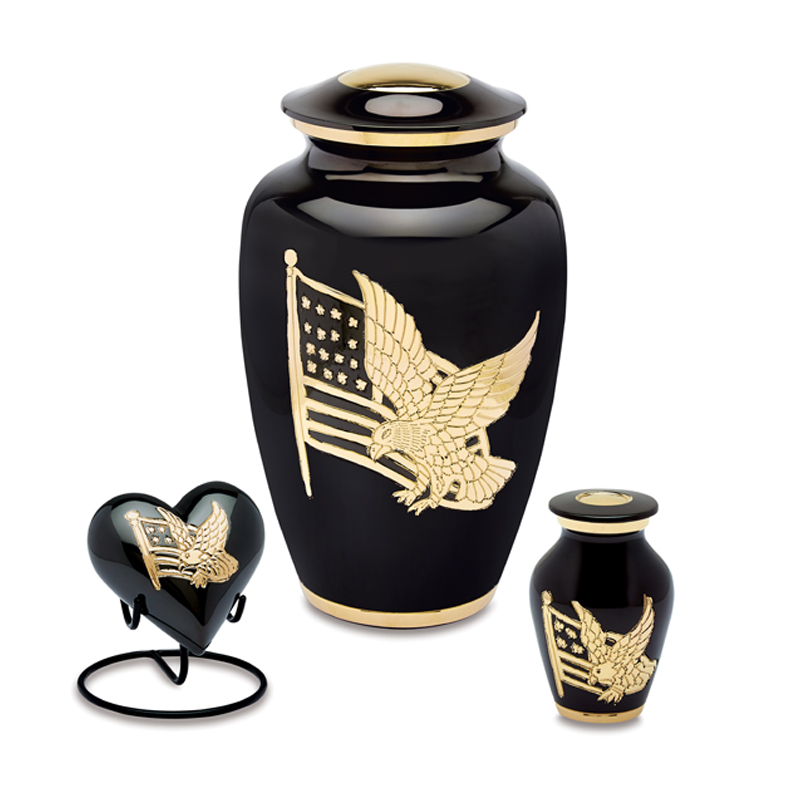 AMP Black N Gold Urn Collection