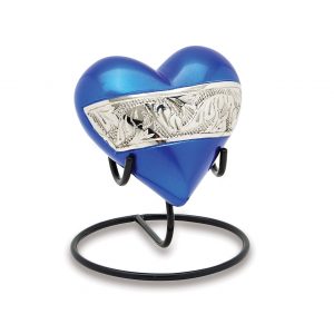 Berkshire Silver Blue Keepsake Heart