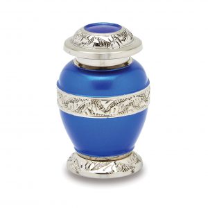 Berkshire Silver Blue Token Urn