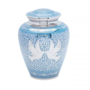 Blue Loving Doves Adult Urn
