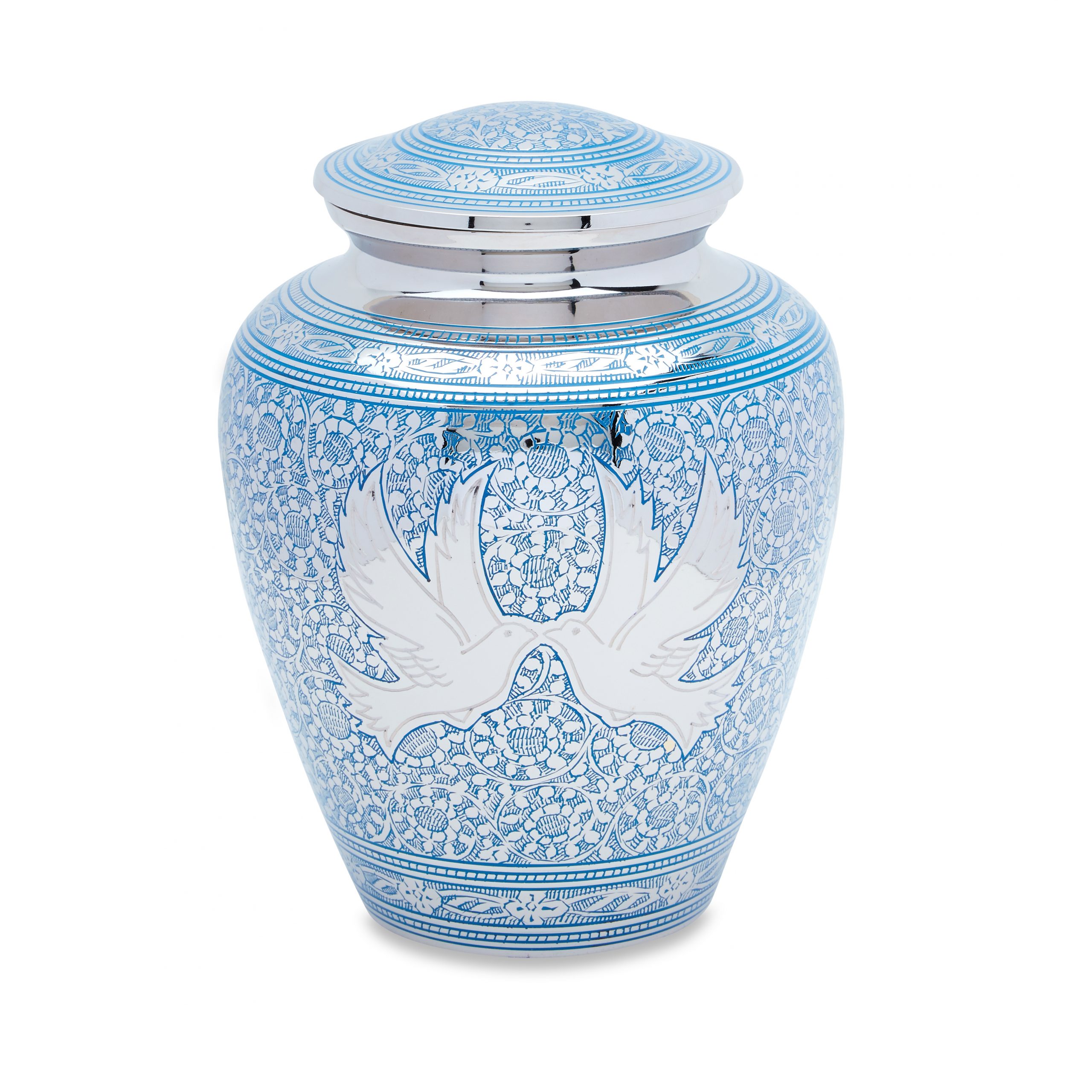 Blue Loving Doves Adult Urn