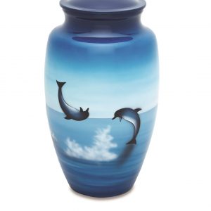 Frolicking Dolphins Adult Urn