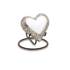 Grecian White Keepsake Heart