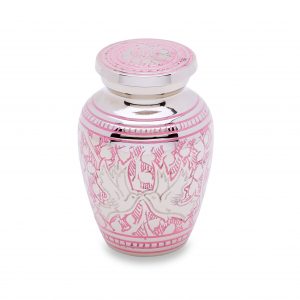 Pink Loving Doves Token Urn