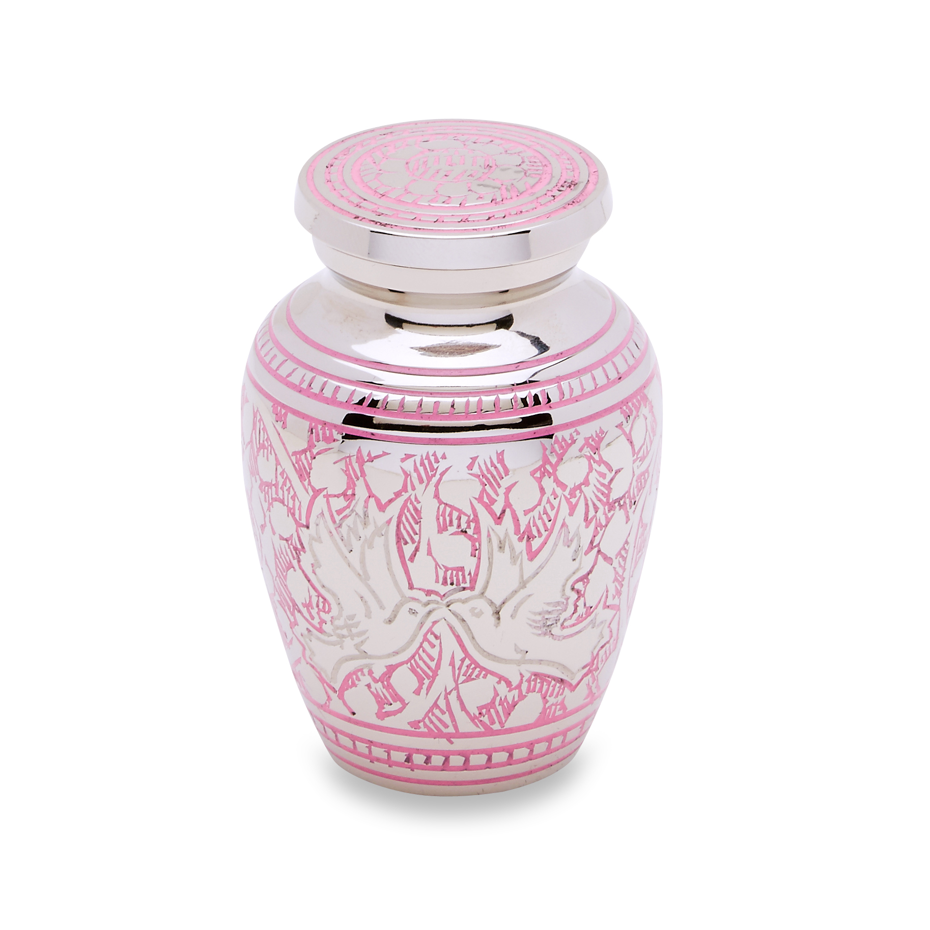 Pink Loving Doves Token Urn