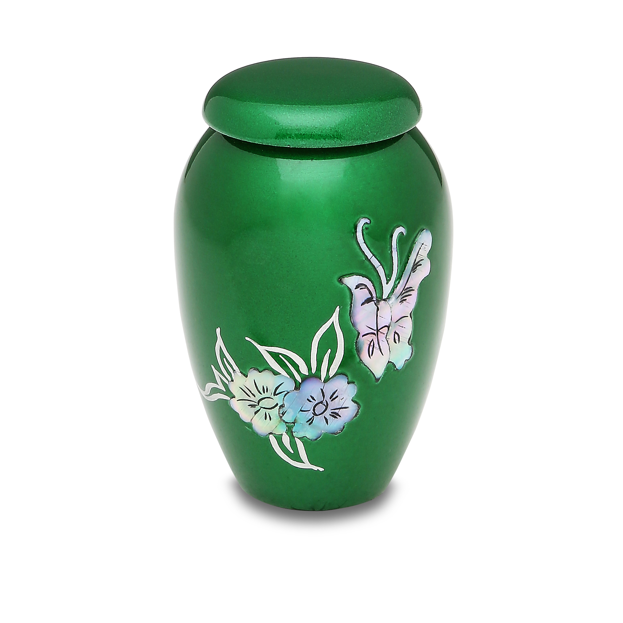 Green Butterfly Token Urn