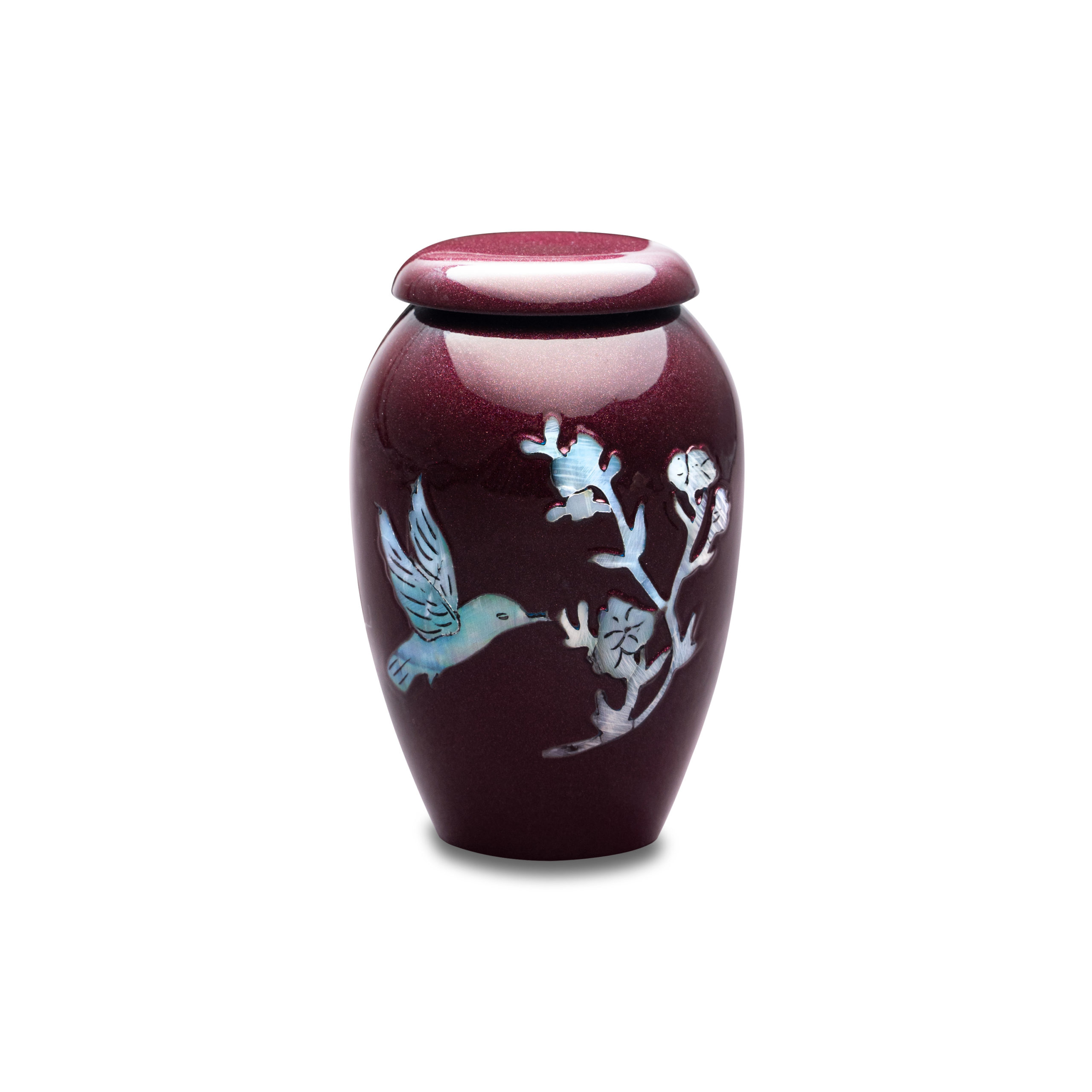 Burgundy Hummingbird Token